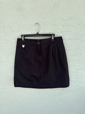 Golf America Skort Womens Size 10 Black Knee Length Golf Athleisure Skirt